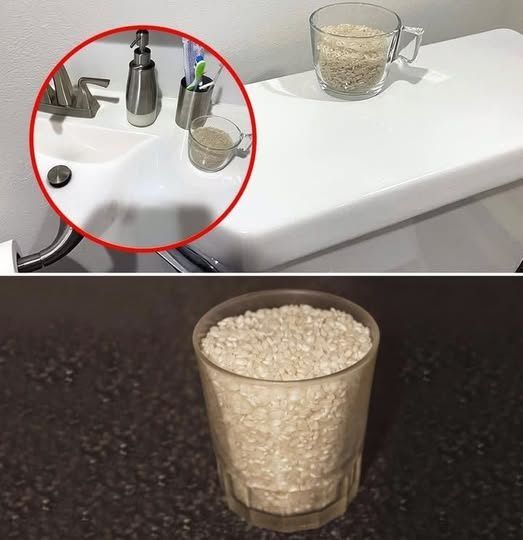 Il trucco del bicchiere di riso in bagno è la soluzione definitiva a un problema molto comune.
