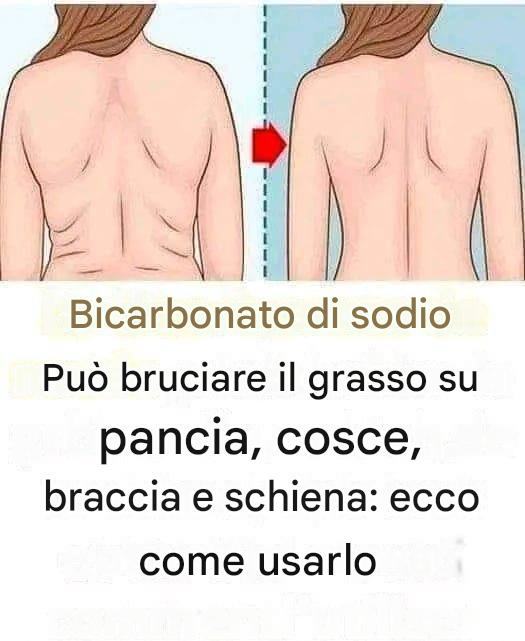 3 ricette per il bicarbonato di soude pour brûler les graisses pancia