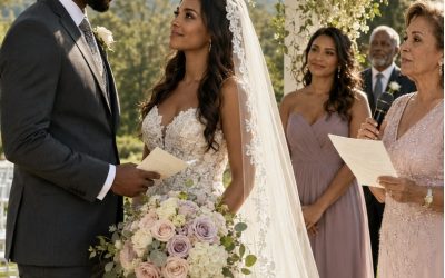 Dieci minuti prima di percorrere la navata, la mia damigella d’onore mi sussurrò: “Non uscire là fuori.” Sbirciai attraverso la porta. Tutta la mia