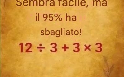 Il 90% della popolazione mondiale non è in grado di risolvere questo problema!!!!