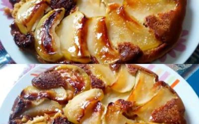 Preparate questa torta di mele rovesciata senza farina e senza forno