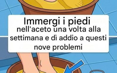 Pediluvio con aceto di mele: 5 problemi che scompaiono grazie a questo trucco