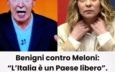 Benigni contro Meloni: “Italia Paese libero, tu sei solo.. LEGGI DI PIÙ NEL PRIMO COMMENTO!!!