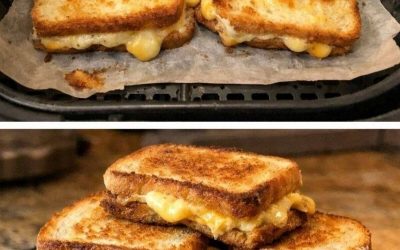 Toast al formaggio fritto ad aria con 3 ingredienti
