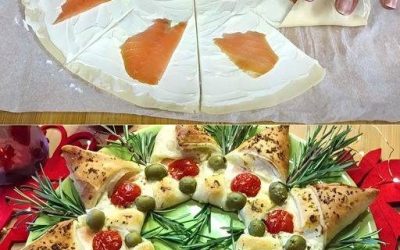 Ghirlanda di sfoglia di salmone