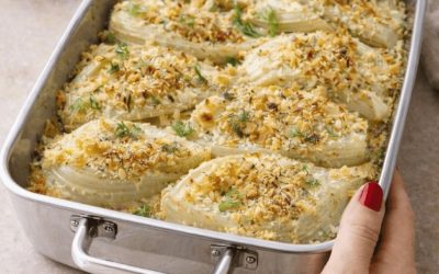 La ricetta dei finocchi gratinati light che uso quando voglio ridurre il gonfiore e sentirmi leggera, aiuta l’intestino e resta sotto le 200 kcal