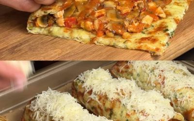 pollo con formaggio e verdure al forno