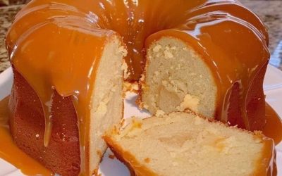 Torta glassata al caramello