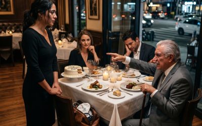 SOY CIRUJANA Y LLEGUÉ TARDE A LA FIESTA DE MI SUEGRO CON LAS MANOS QUE ACABABAN DE SALVAR A UN NIÑO; ÉL DIJO QUE YO OLÍA A MUERTE, MI ESPOSO ME ORDENÓ DISCULPARME… PERO CUANDO ME FUI Y DEJÉ DE PAGARLES LA VIDA, TREINTA LLAMADAS REVELARON LA VERDAD QUE TODOS ESCONDÍAN