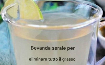 Bevanda da bere prima di andare a dormire per eliminare tutto il grasso addominale in una sola settimana.