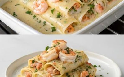 Cannelloni ripieni di gamberi
