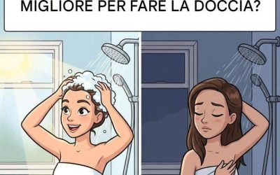 Qual è il momento migliore per fare la doccia? Mattina o sera?