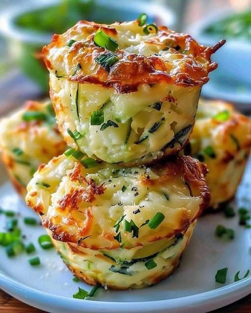 Muffin croccanti di zucchine, patate e parmigiano – una deliziosa alternativa a uno spuntino sano