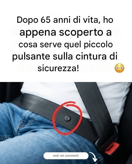 Questo piccolo pulsante sulla cintura è molto più utile di quanto pensi.